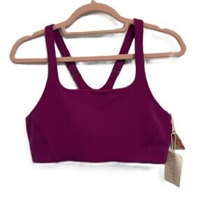 Free People x Hatch NWT Fluorescent Berry Square Neck Maternity Sports Bra-Small